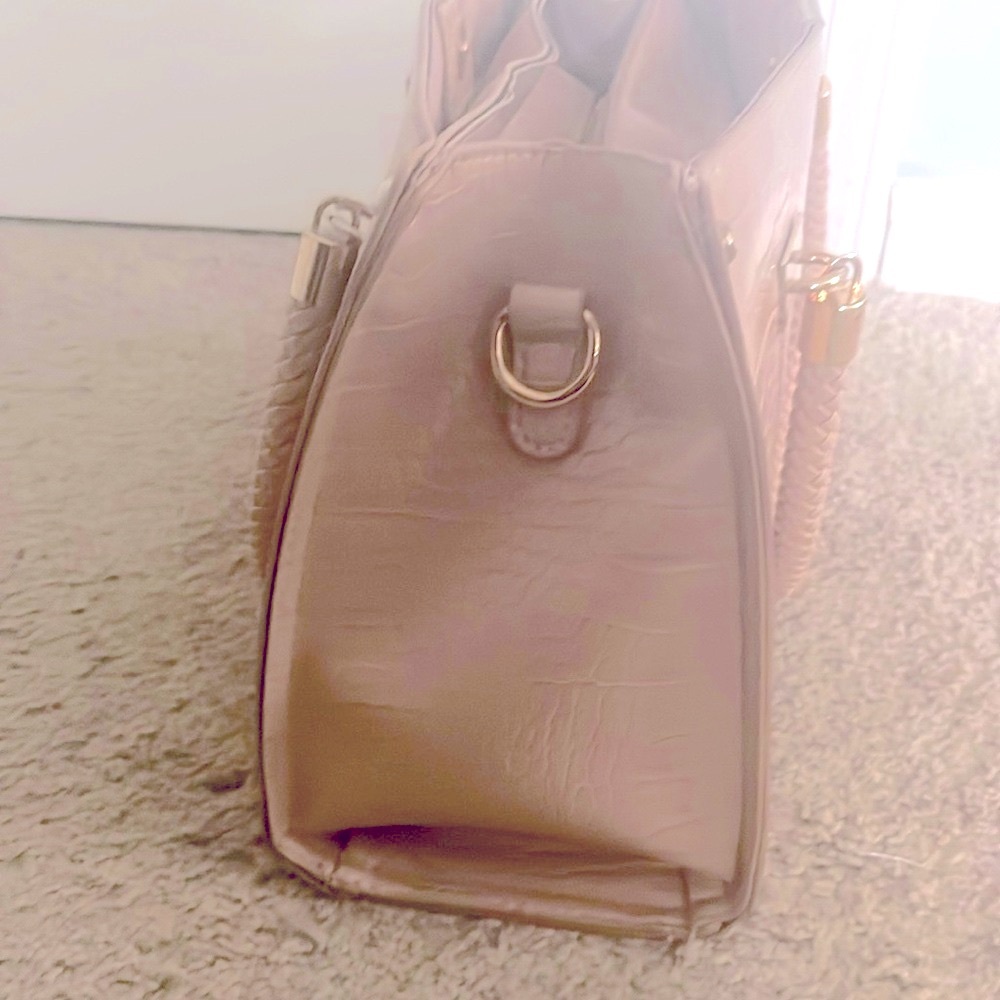 Bebe Bella Croco Satchel with Card Case Purse is not new. - Picture 3 of 13
